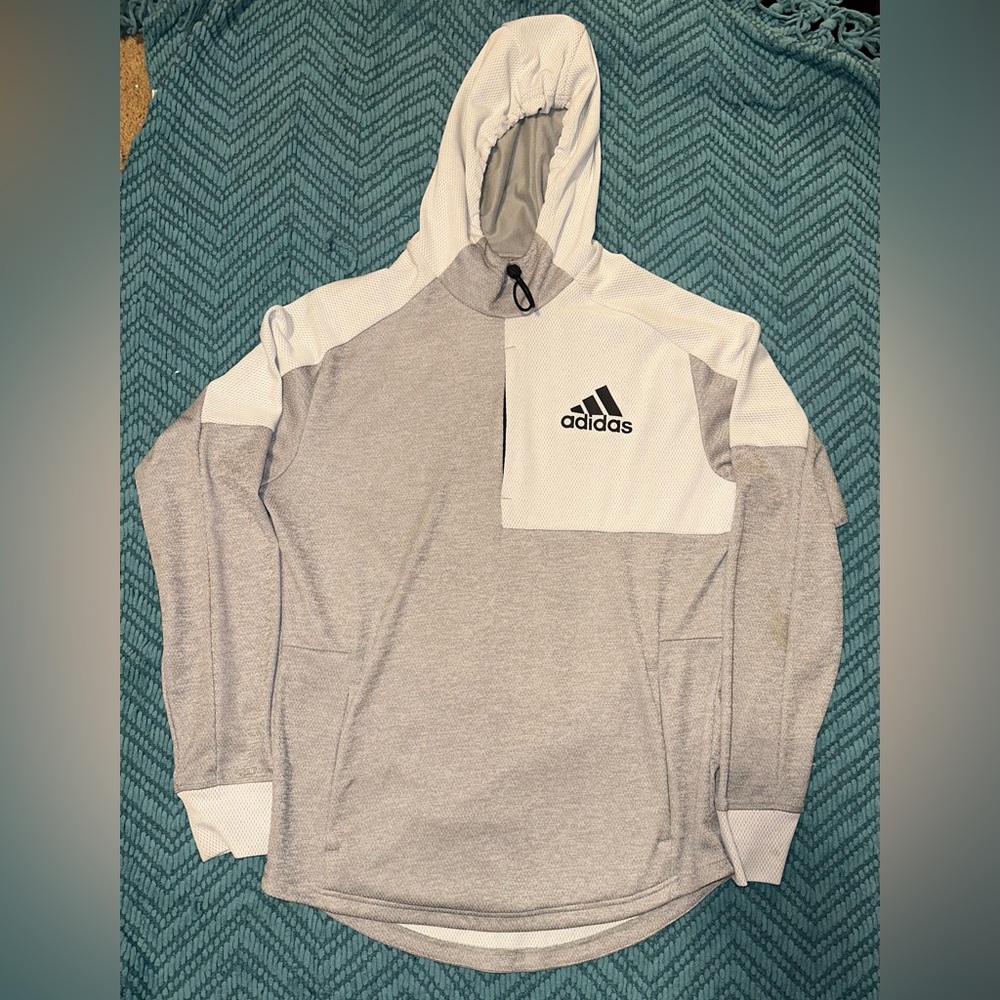 Adidas Men’s Grey Hoodie S